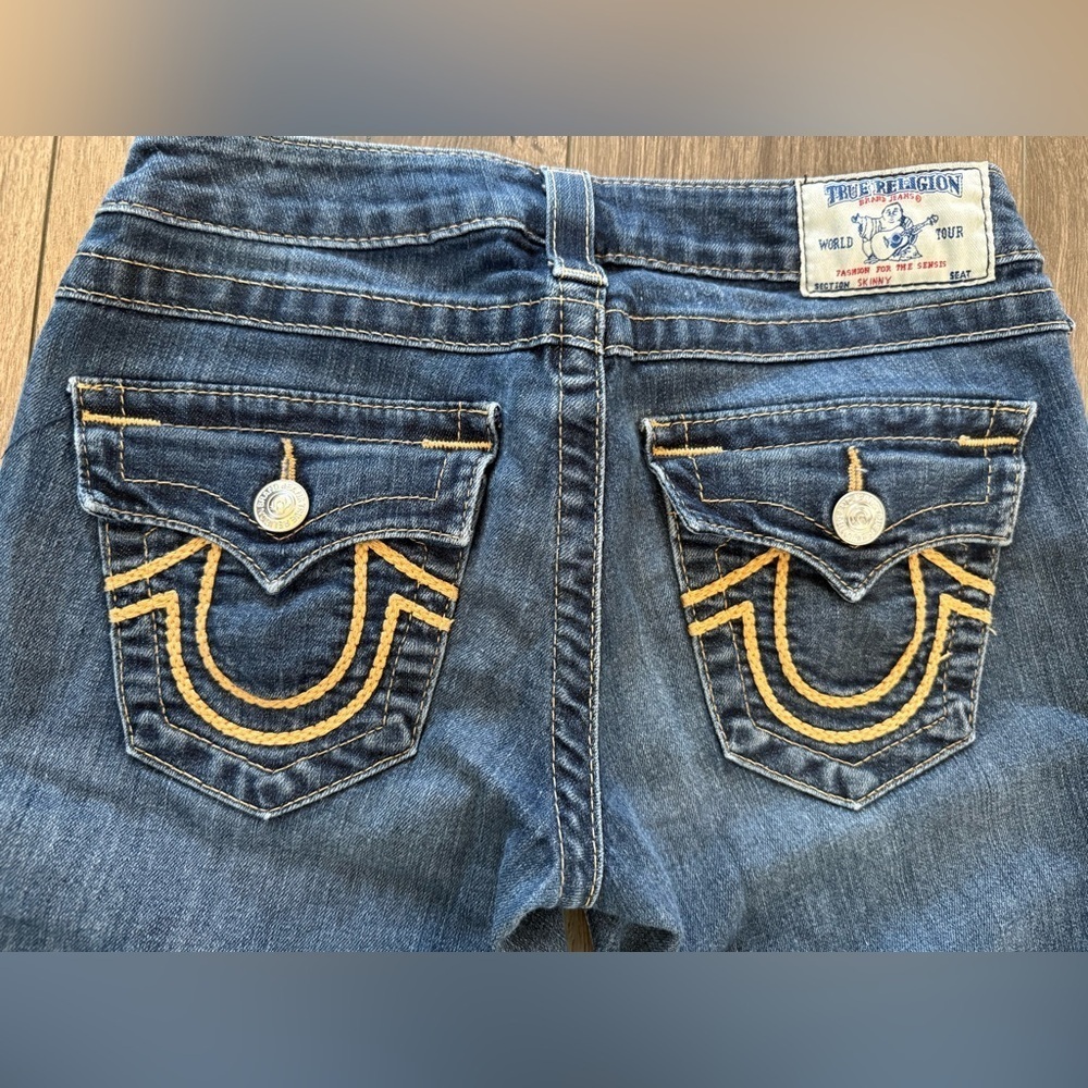 True Religion Skinny Jeans Flap Pocket Size 27 - Picture 5 of 11